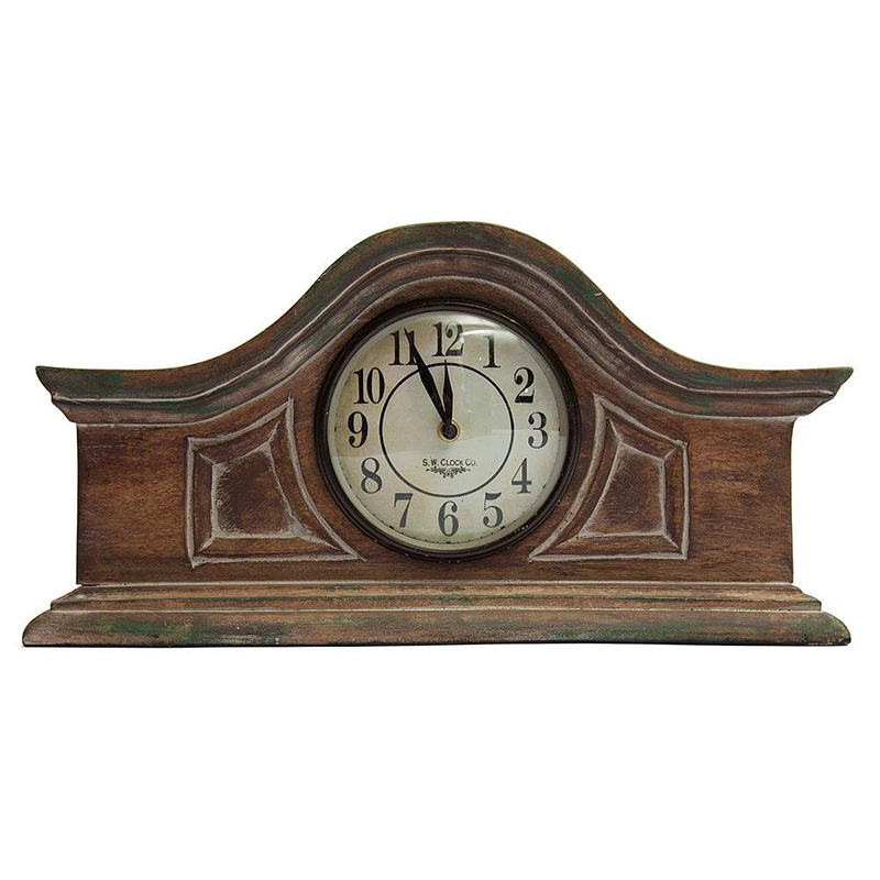 Настольные часы Classic Table Clock mango tree Древесина Настольные часы Classic Table Clock mango tree Древесина в Липецке | Loft Concept