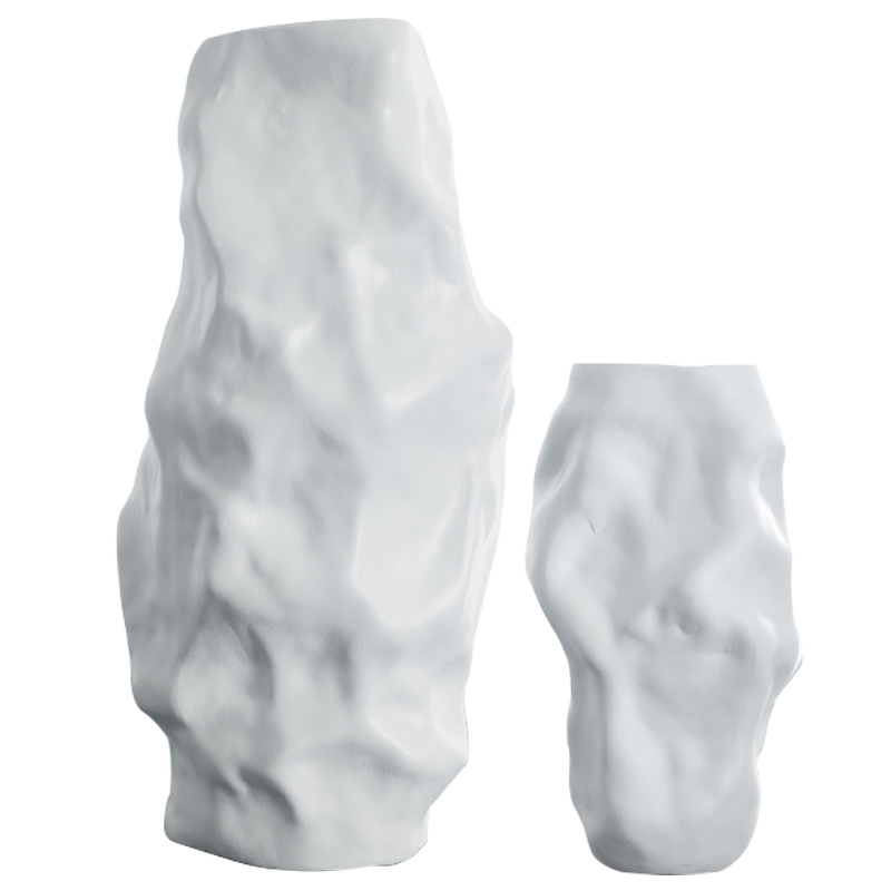 Ваза Crumpled White Vase Белый Ваза Crumpled White Vase Белый в Липецке | Loft Concept