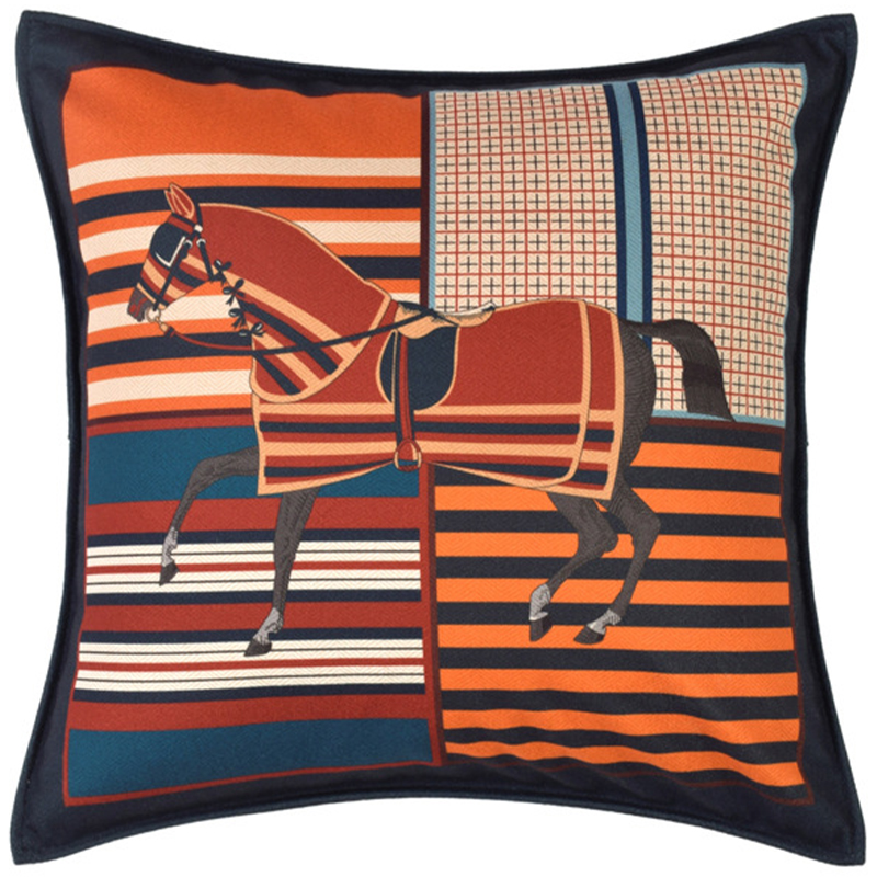 Декоративная подушка Hermes Horse 42 Мульти Декоративная подушка Hermes Horse 42 Мульти в Липецке | Loft Concept