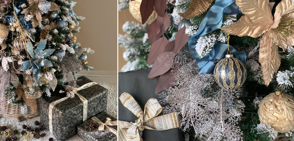 Дизайнерская Ель Голубой и Бежевый Декор Blue and Beige Decor Дизайнерская Ель Голубой и Бежевый Декор Blue and Beige Decor - Loft-Concept в Липецке