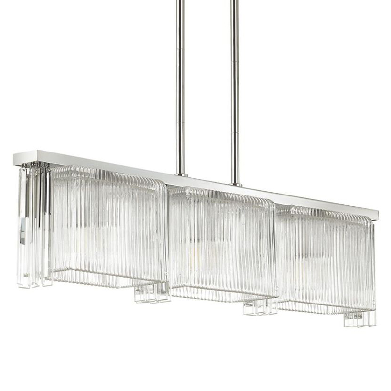 Люстра Madelen Chrome Linear Chandelier Хром Прозрачный (Transparent) Люстра Madelen Chrome Linear Chandelier Хром Прозрачный (Transparent) в Липецке | Loft Concept
