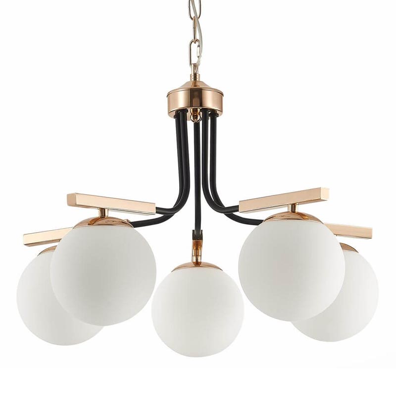 Люстра Bertilde Chandelier Золотой Белый Люстра Bertilde Chandelier Золотой Белый в Липецке | Loft Concept