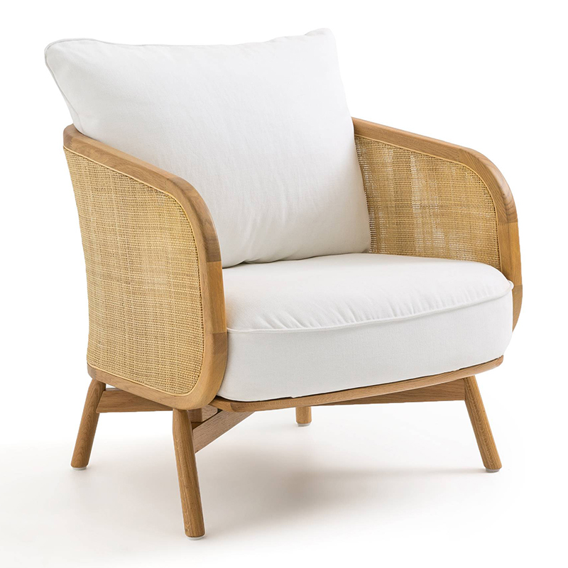 Кресло Uliva Wicker Chair Бежевый Белый Кресло Uliva Wicker Chair Бежевый Белый в Липецке | Loft Concept