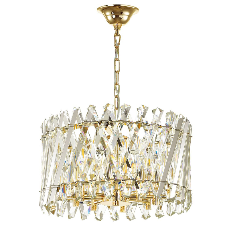 Люстра Crystal Crossed Stripes Gold Золотой Люстра Crystal Crossed Stripes Gold Золотой в Липецке | Loft Concept