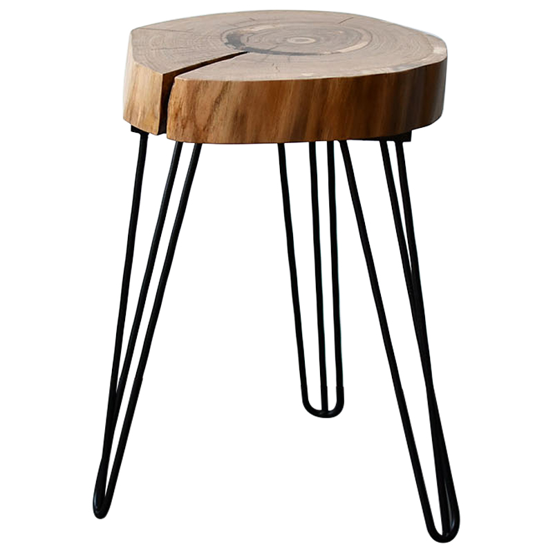 Приставной стол Morley Industrial Metal Rust Side Table Светлый дуб Черный Приставной стол Morley Industrial Metal Rust Side Table Светлый дуб Черный в Липецке | Loft Concept
