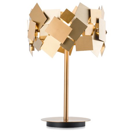 Настольная лампа Gold Plate Table Lamp Настольная лампа Gold Plate Table Lamp в Липецке | Loft Concept