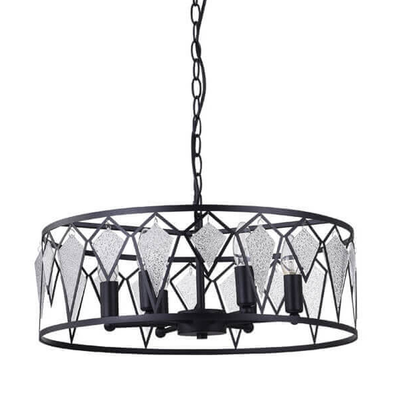 Люстра Glass Lozenges D51 Черный Люстра Glass Lozenges D51 Черный в Липецке | Loft Concept