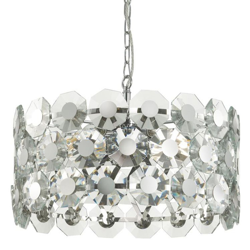 Люстра Crystal Octagons Chrome Хром Прозрачное Стекло Люстра Crystal Octagons Chrome Хром Прозрачное Стекло в Липецке | Loft Concept