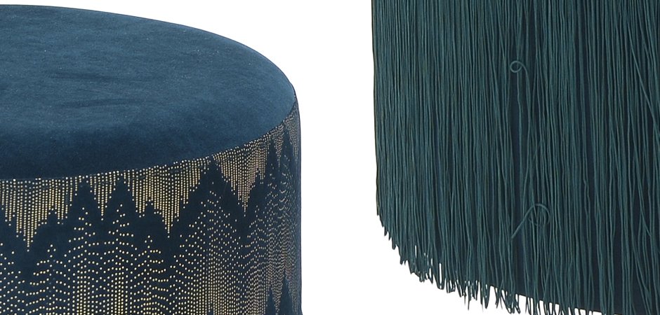 Пуф Fringe Blue Пуф Fringe Blue - Loft-Concept в Липецке