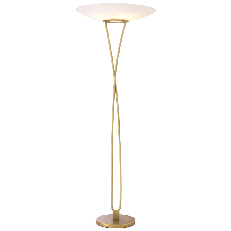 Товар Eichholtz Floor Lamp Laila Латунь Белый Товар Eichholtz Floor Lamp Laila Латунь Белый в Липецке | Loft Concept