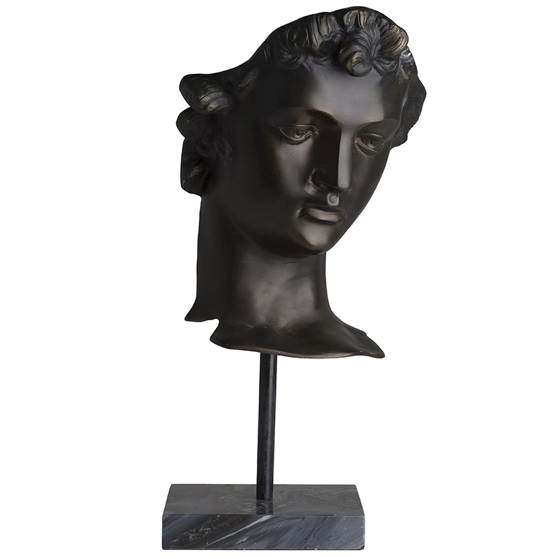 Декоративная статуэтка Eichholtz Head David Темная бронза Черный Мрамор Nero Декоративная статуэтка Eichholtz Head David Темная бронза Черный Мрамор Nero в Липецке | Loft Concept
