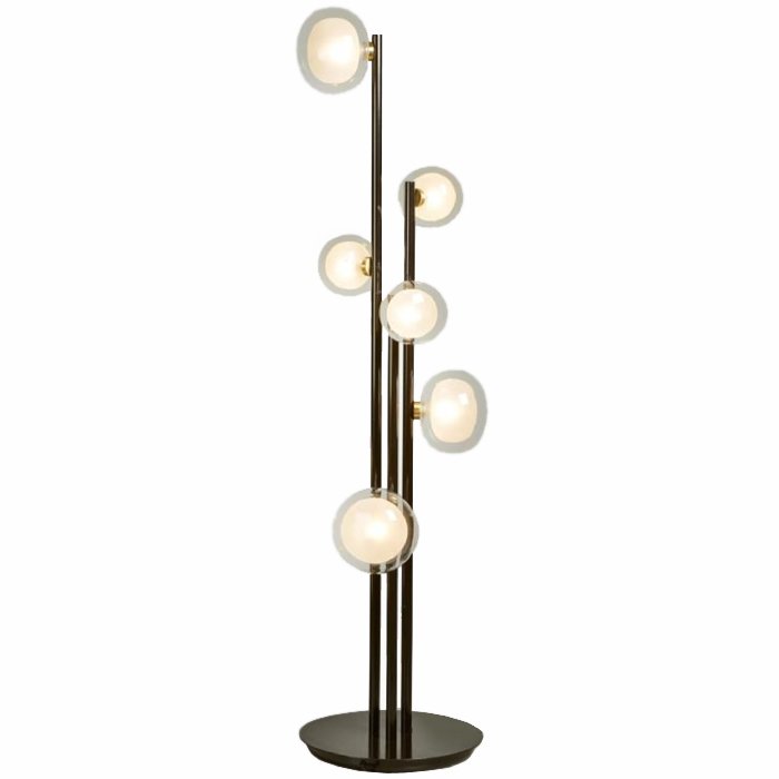 Торшер NABILA Floor Lamp Черный Глянцевое золото Торшер NABILA Floor Lamp Черный Глянцевое золото в Липецке | Loft Concept