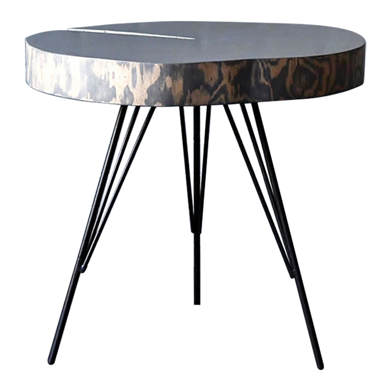 Кофейный стол Farley Industrial Metal Rust Coffee Table Дерево Серый Черный Кофейный стол Farley Industrial Metal Rust Coffee Table Дерево Серый Черный в Липецке | Loft Concept