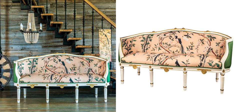 Диван Beige and Green Chinoiserie Sofa - Loft-Concept в Липецке
