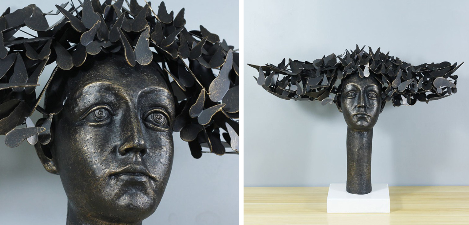 Статуэтка Butterflies on the Head - фото