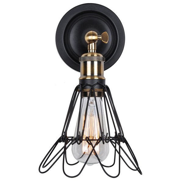 Бра Loft Cage Pendant II Черный матовый Бронза Бра Loft Cage Pendant II Черный матовый Бронза в Липецке | Loft Concept