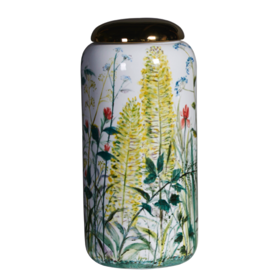 Ваза настольная Flower Yellow Белый Зеленый Ваза настольная Flower Yellow Белый Зеленый в Липецке | Loft Concept