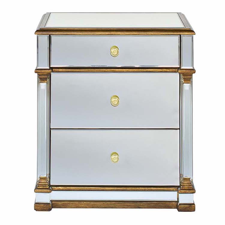 Тумба Mirror Classic Nightstand Зеркало Золотой в Липецке | Loft Concept 