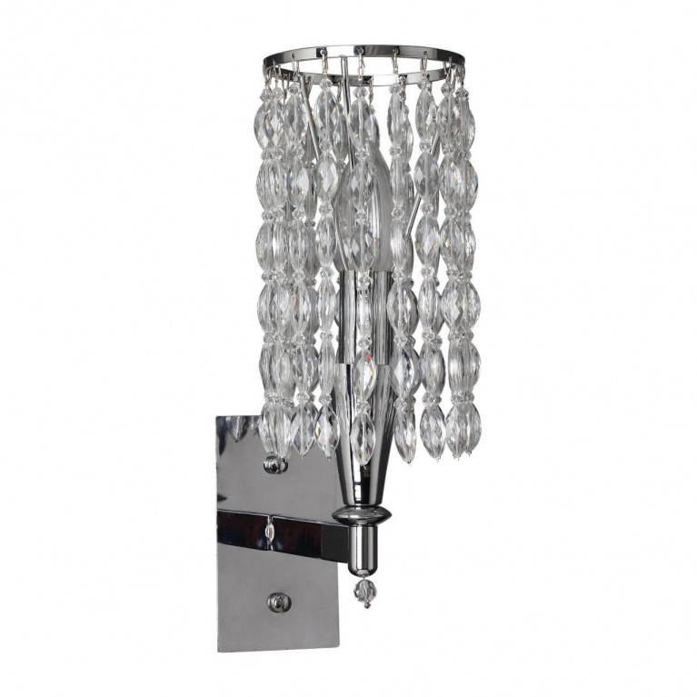 Бра Messina Crystal Wall Lamp Прозрачный Хром Бра Messina Crystal Wall Lamp Прозрачный Хром в Липецке | Loft Concept