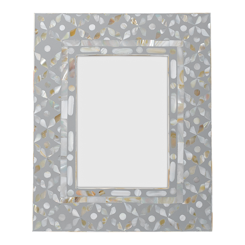 Рама для фото Bone Inlay Pearl Gray M Серый Перламутровый Рама для фото Bone Inlay Pearl Gray M Серый Перламутровый в Липецке | Loft Concept