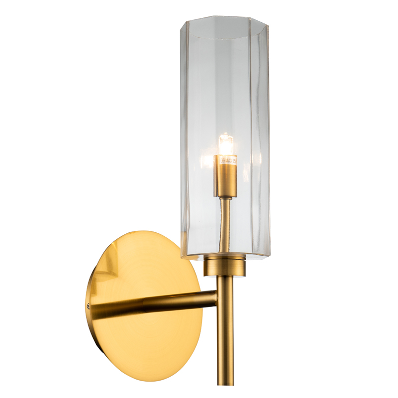 Бра Claudine Sconce Латунь Прозрачный Бра Claudine Sconce Латунь Прозрачный в Липецке | Loft Concept