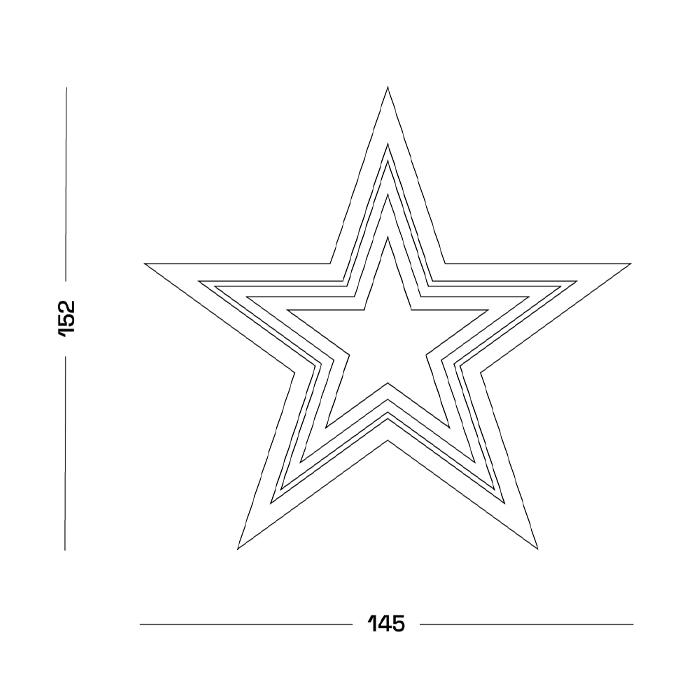Дизайнерский ковер в виде звезды Poltronova Tappeto Stella Grey Navy Blue Rug Дизайнерский ковер в виде звезды Poltronova Tappeto Stella Grey Navy Blue Rug в Липецке