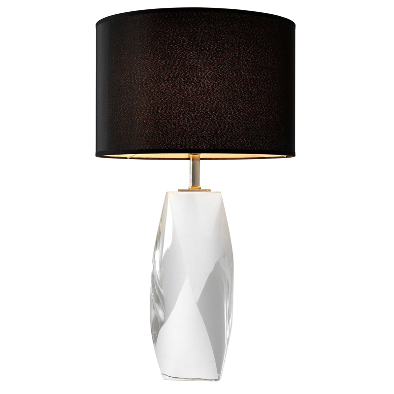 Настольная лампа Eichholtz Table Lamp Titan Кристалл (Crystal) Черный Настольная лампа Eichholtz Table Lamp Titan Кристалл (Crystal) Черный в Липецке | Loft Concept
