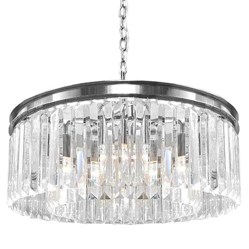 Люстра RH Odeon Chandelier Silver 65 Прозрачное Стекло Серебряный Люстра RH Odeon Chandelier Silver 65 Прозрачное Стекло Серебряный в Липецке | Loft Concept