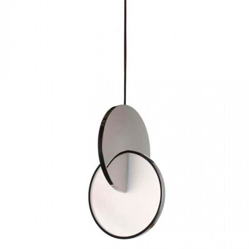 Подвесной светильник Eclipse Pendant Light Сhrome Хром Белый Подвесной светильник Eclipse Pendant Light Сhrome Хром Белый в Липецке | Loft Concept