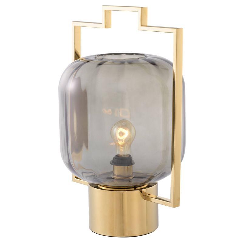 Настольная лампа Eichholtz Table Lamp Wang Золотой Стекло Смок Настольная лампа Eichholtz Table Lamp Wang Золотой Стекло Смок в Липецке | Loft Concept