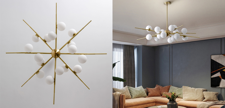 Люстра Cherry Bomb 16 balls Gold Люстра Cherry Bomb 16 balls Gold - Loft-Concept в Липецке