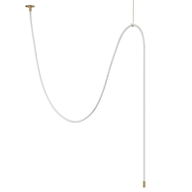 Подвесной Светильник LUKE LAMPCO TRACER LAMP 4м Белый Золотой Подвесной Светильник LUKE LAMPCO TRACER LAMP 4м Белый Золотой в Липецке | Loft Concept