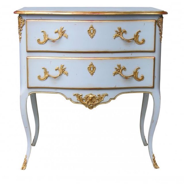 Комод L.XV CHEST OF DRAWERS Bleu nordic Бронза Голубой пастельный Комод L.XV CHEST OF DRAWERS Bleu nordic Бронза Голубой пастельный в Липецке | Loft Concept
