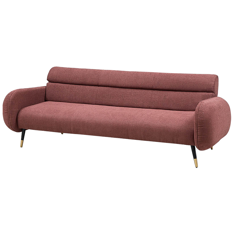 Диван Hebert Sofa Red L Красный Красный Черный Латунь Диван Hebert Sofa Red L Красный Красный Черный Латунь в Липецке | Loft Concept