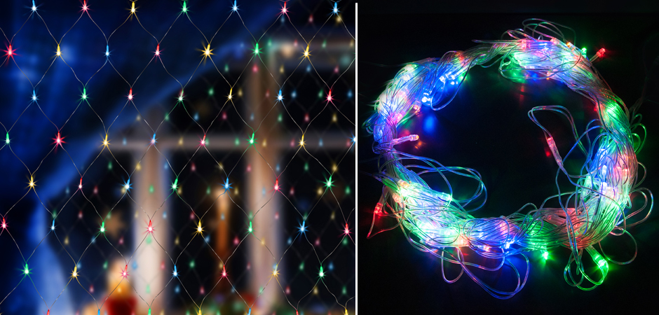 Гирлянда-Сетка Цветные светодиоды - Loft-Concept в Липецке