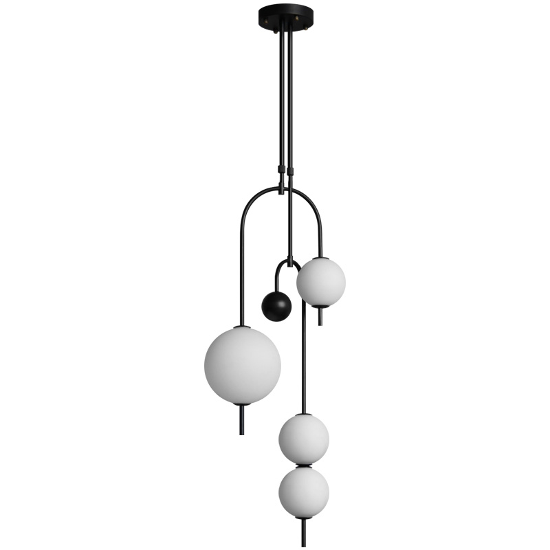 Люстра Balance Beads Черный Белый в Липецке | Loft Concept 