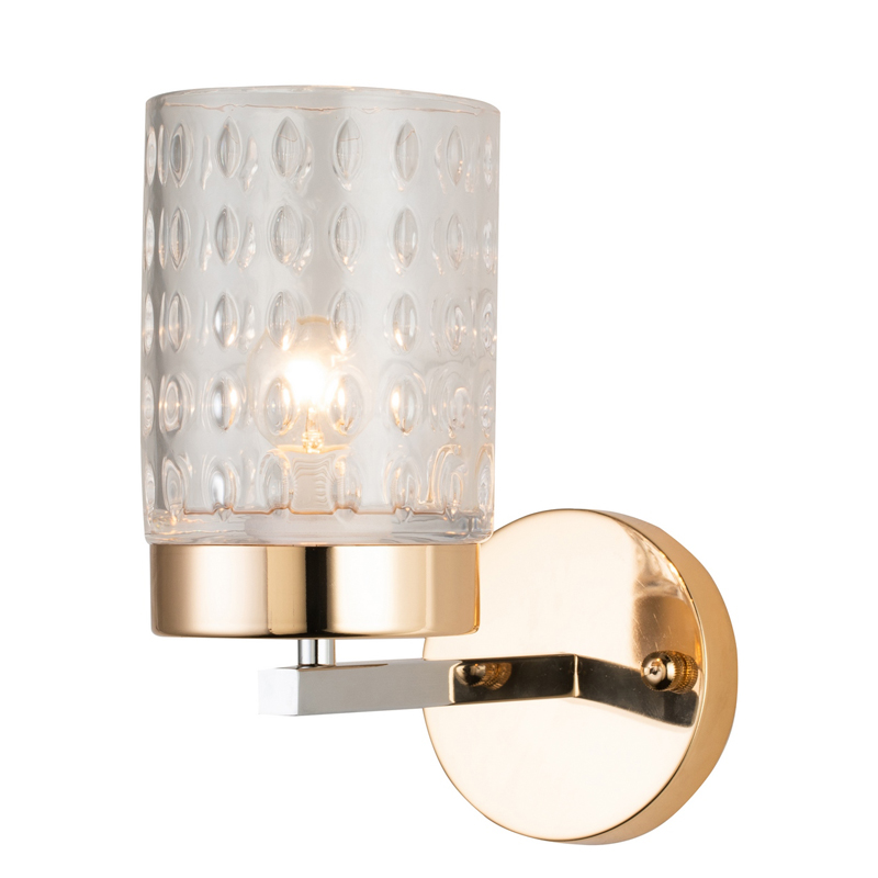 Бра Didian Sconce Глянцевое золото Хром Прозрачный Бра Didian Sconce Глянцевое золото Хром Прозрачный в Липецке | Loft Concept