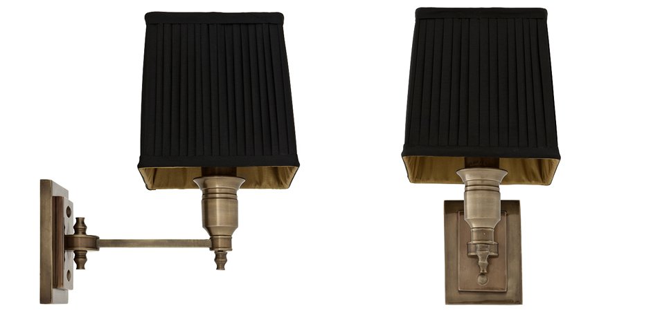 Бра Wall Lamp Lexington Single Brass+Black Бра Wall Lamp Lexington Single Brass+Black - Loft-Concept в Липецке