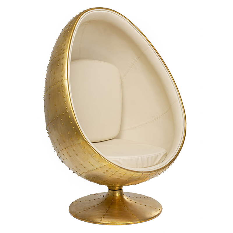 Кресло Copper Egg Медь Молочный Кресло Copper Egg Медь Молочный в Липецке | Loft Concept