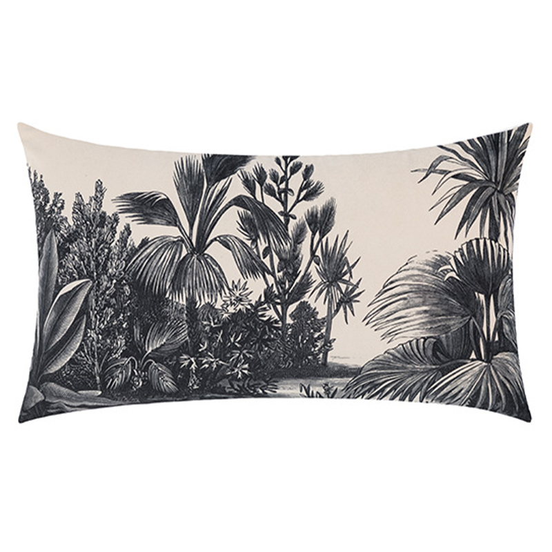 Декоративная подушка Rainforest Cushion Бежевый Черный Декоративная подушка Rainforest Cushion Бежевый Черный в Липецке | Loft Concept