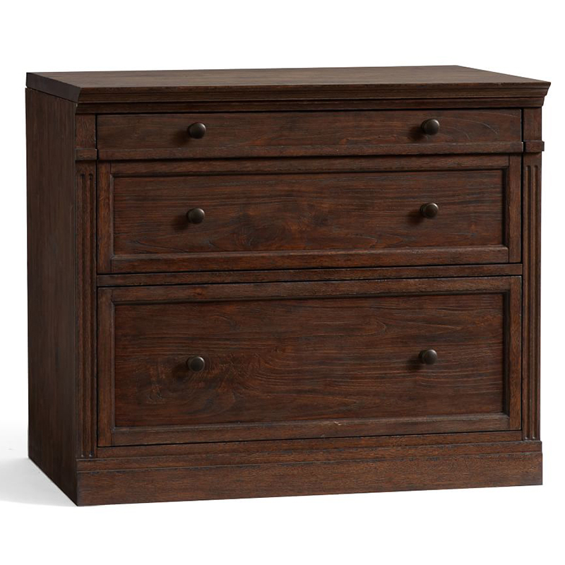 Комод с двумя ящиками Benjamin Chest of 2 Drawers Бежево-серый Белый Коричневый Черный Комод с двумя ящиками Benjamin Chest of 2 Drawers Бежево-серый Белый Коричневый Черный в Липецке | Loft Concept