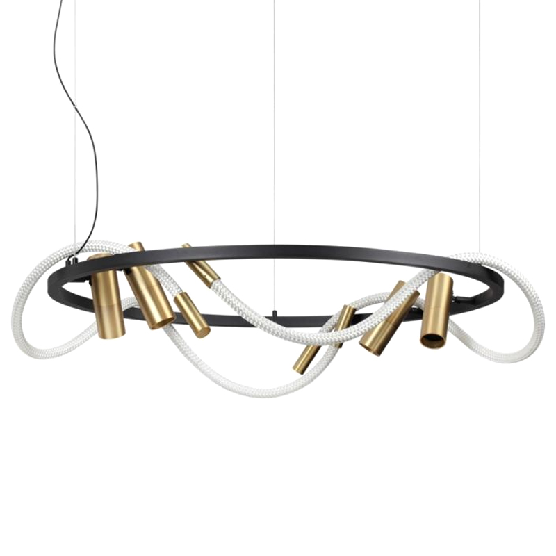Люстра LUKE LAMPCO TRACER LAMP Черный Белый Золотой Люстра LUKE LAMPCO TRACER LAMP Черный Белый Золотой в Липецке | Loft Concept