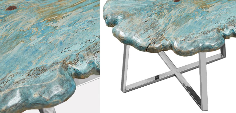 Приставной стол Melted Turquoise Приставной стол Melted Turquoise - Loft-Concept в Липецке