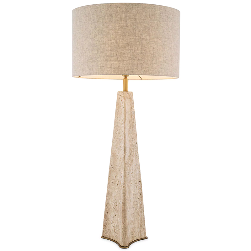 Настольная лампа Eichholtz Table Lamp Benson Бежевый Бежево-серый Латунь Настольная лампа Eichholtz Table Lamp Benson Бежевый Бежево-серый Латунь в Липецке | Loft Concept