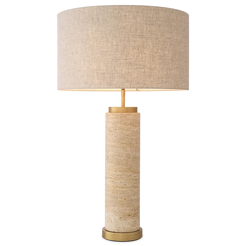 Настольная лампа Eichholtz Table Lamp Lxry Бежевый Бежево-серый Латунь Настольная лампа Eichholtz Table Lamp Lxry Бежевый Бежево-серый Латунь в Липецке | Loft Concept