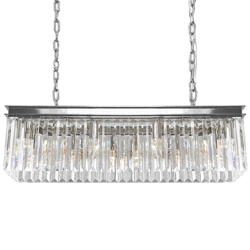 Люстра RH Odeon Chandelier Silver 90 Прозрачное Стекло Серебряный Люстра RH Odeon Chandelier Silver 90 Прозрачное Стекло Серебряный в Липецке | Loft Concept