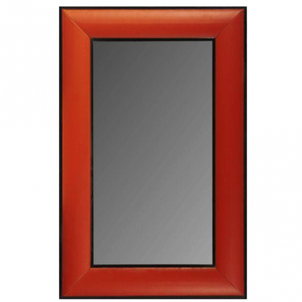 Зеркало настенное Leather Lux Mirror Square Red Красный Зеркало настенное Leather Lux Mirror Square Red Красный в Липецке | Loft Concept