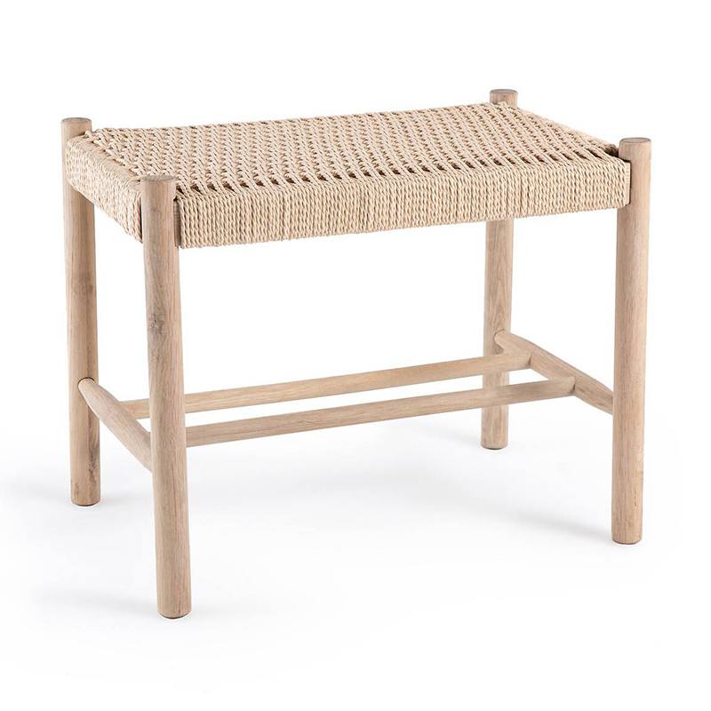 Банкетка Enzo Wicker Beige Banquet mini Бежевый Банкетка Enzo Wicker Beige Banquet mini Бежевый в Липецке | Loft Concept