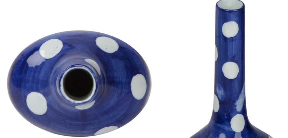 Ваза-бутылка blue & white ornament Point Bottle Ваза-бутылка blue & white ornament Point Bottle - Loft-Concept в Липецке