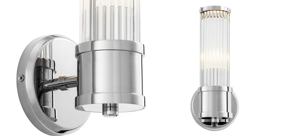 Бра Wall Lamp Claridges Single Nickel Бра Wall Lamp Claridges Single Nickel - Loft-Concept в Липецке